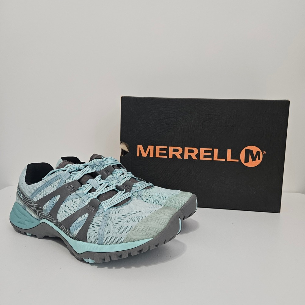 Merrell Siren Hex Q2 E-Mesh Womens 6.5 Aqua Hiking Shoes Running Trail Athletic